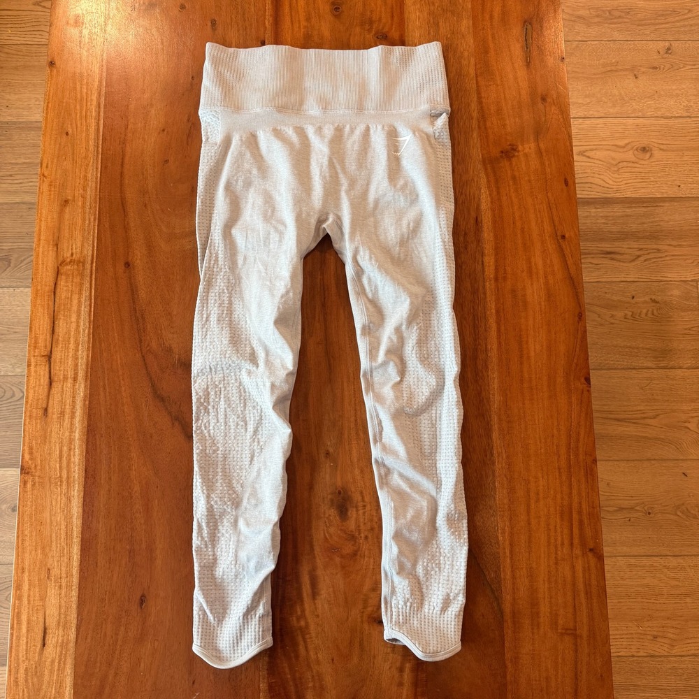 Gymshark Women's White Booty Cinch Leggings Size M‎